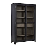 Tall Accent Cabinet with Glass Doors