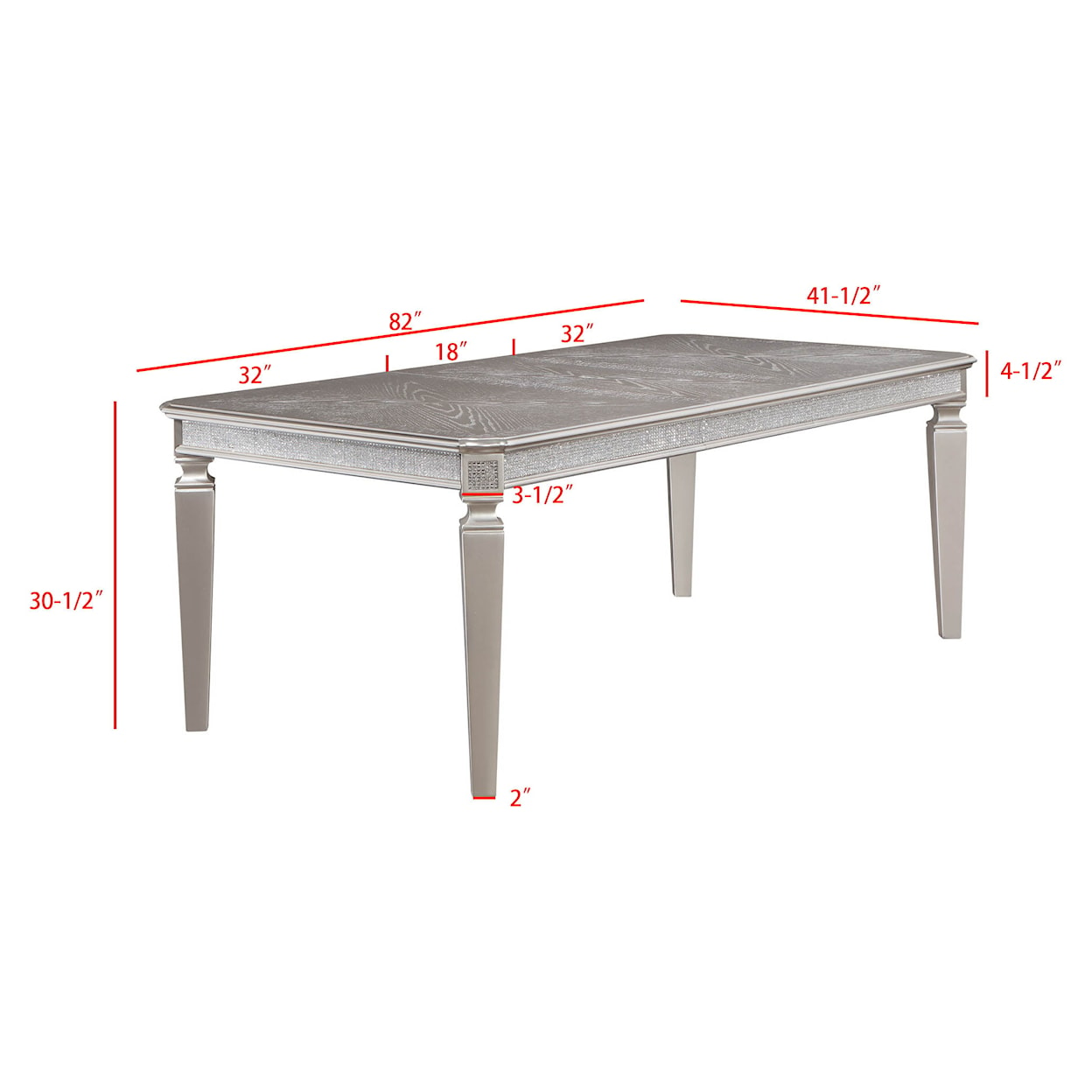 Crown Mark Klina Dining Table