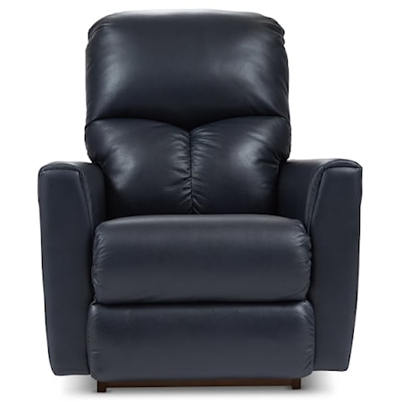 Casual Power Rocking Recliner with Power Headrest & Lumbar