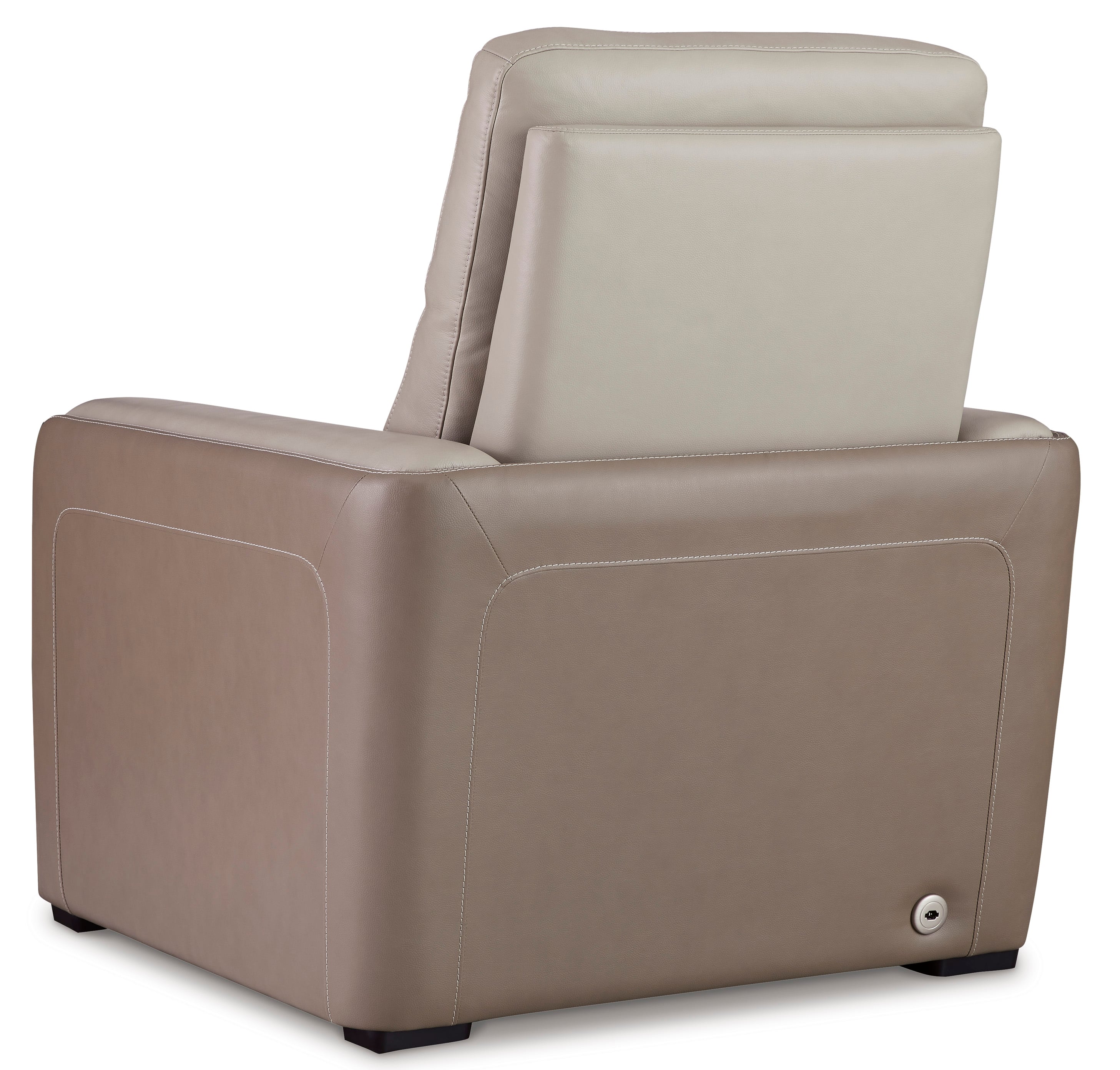 Signature Design by Ashley Battleville U3070513 TwoTone Leather Match Power Recliner Royal