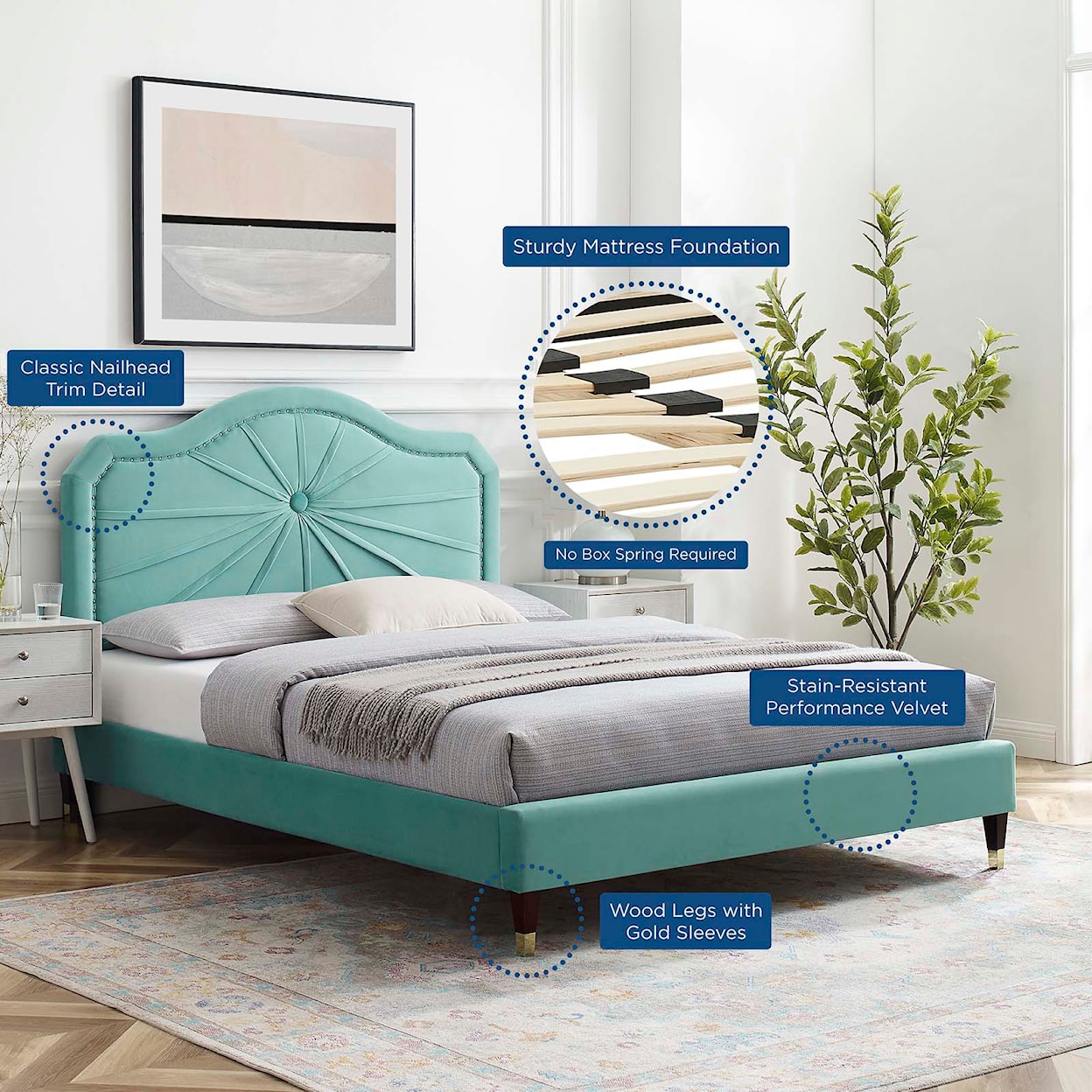 Modway Portia King Platform Bed