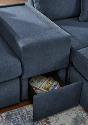 Signature Design by Ashley Modmax 6-Piece Sectional With Chaise And Ottoman