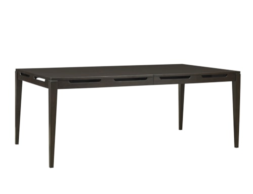 Transitional Extendable Dining Table with 18" Leaf
