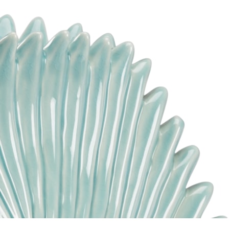 Palm Leaf Vase - Seafoam