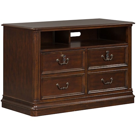 Traditional Media Lateral File Chest with Locking Drawers