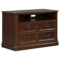 Traditional Media Lateral File Chest with Locking Drawers