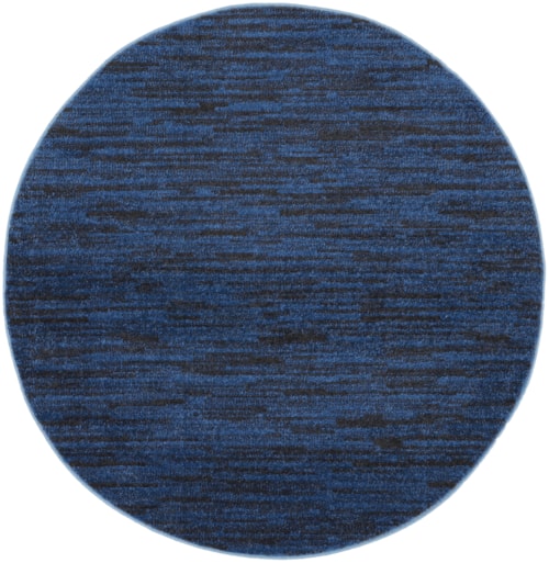 4'  Midnight Blue Round Rug