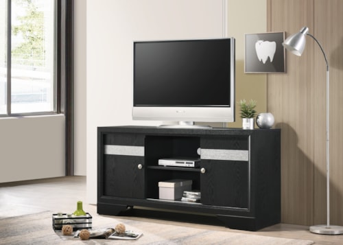 Contemporary Black TV Stand