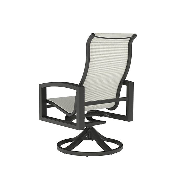 Tropitone Lakeside High-Back Sling Swivel Rocking Dining Chair