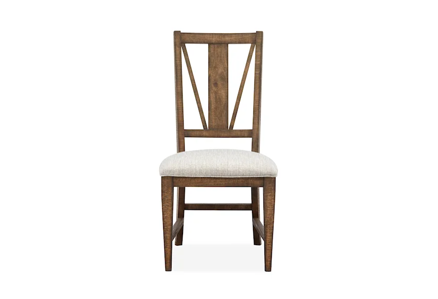 Bay Creek Dining Dining Side Chair w/ Upholstered Seat by Magnussen Home at Reeds Furniture