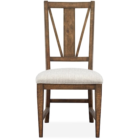 Dining Side Chair with Upholstered Seat