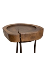 International Furniture Direct  Rustic Live-Edge MartiniTable