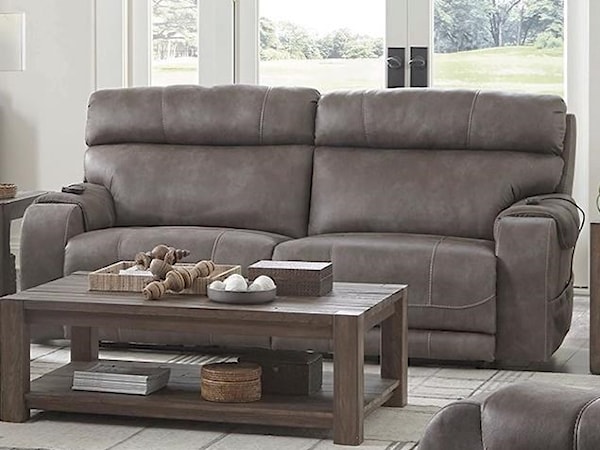 Power Headrest Power Lay Flat Reclining Sofa