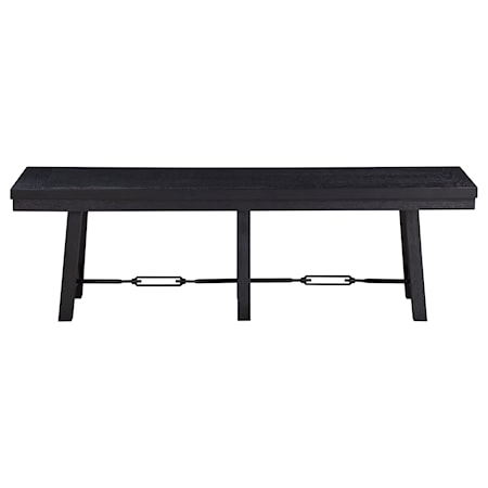 Newport Wood Trestle Base Dining Bench