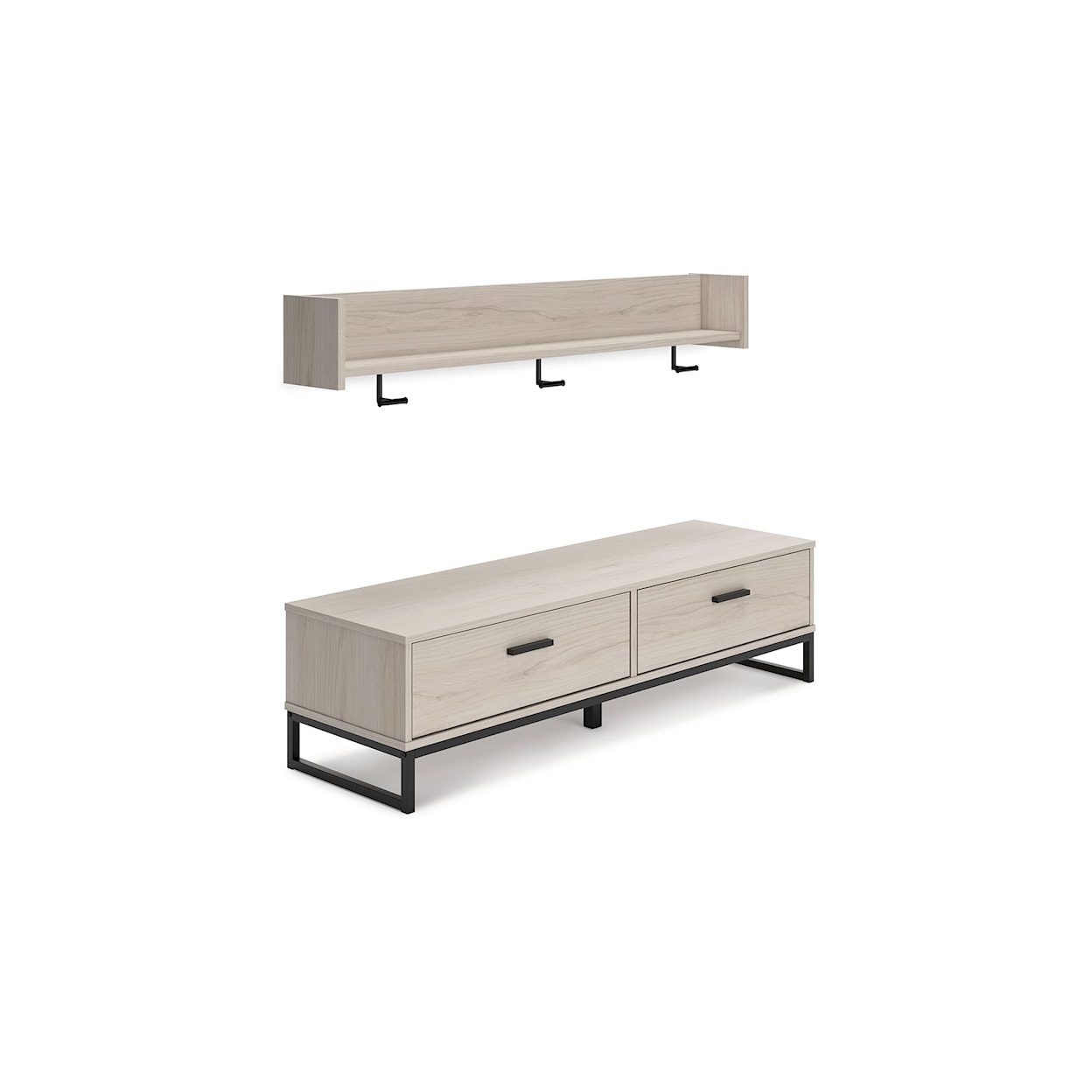 Michael Alan Select Socalle Bench with Coat Rack