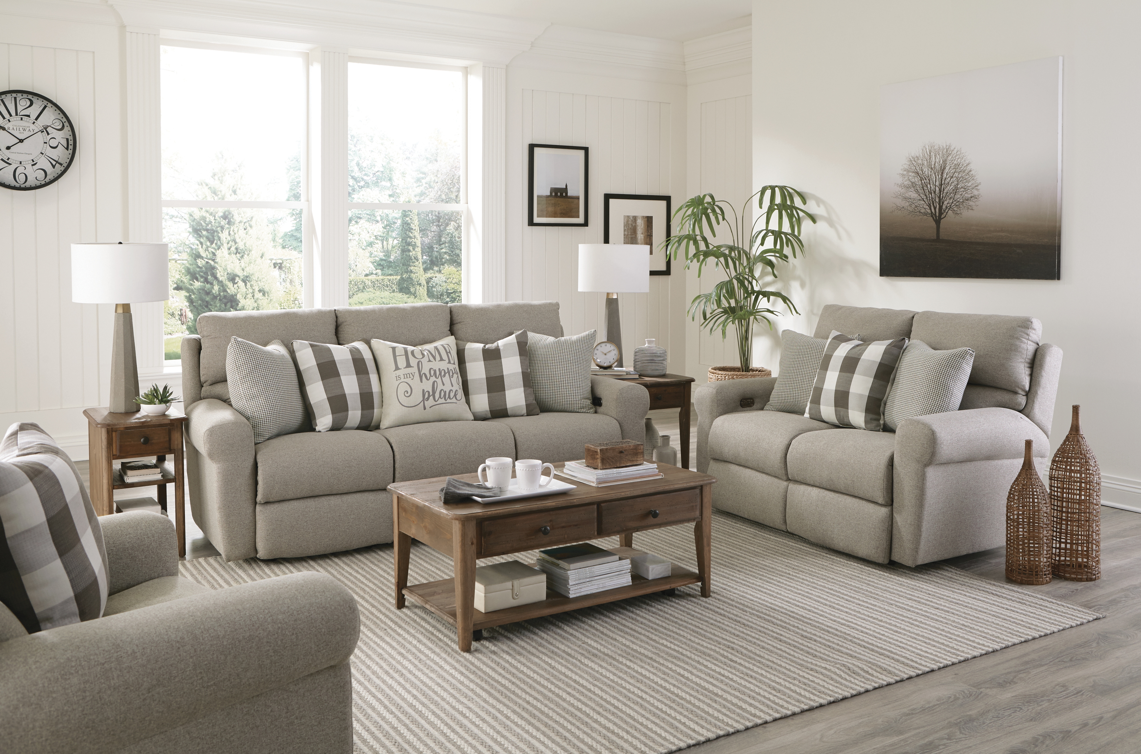 Catnapper Westport Lay Flat Manual Reclining Sofa