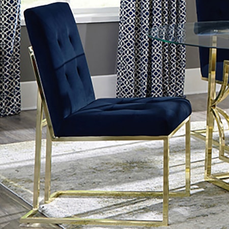 Cisco Velvet Dining Side Chair