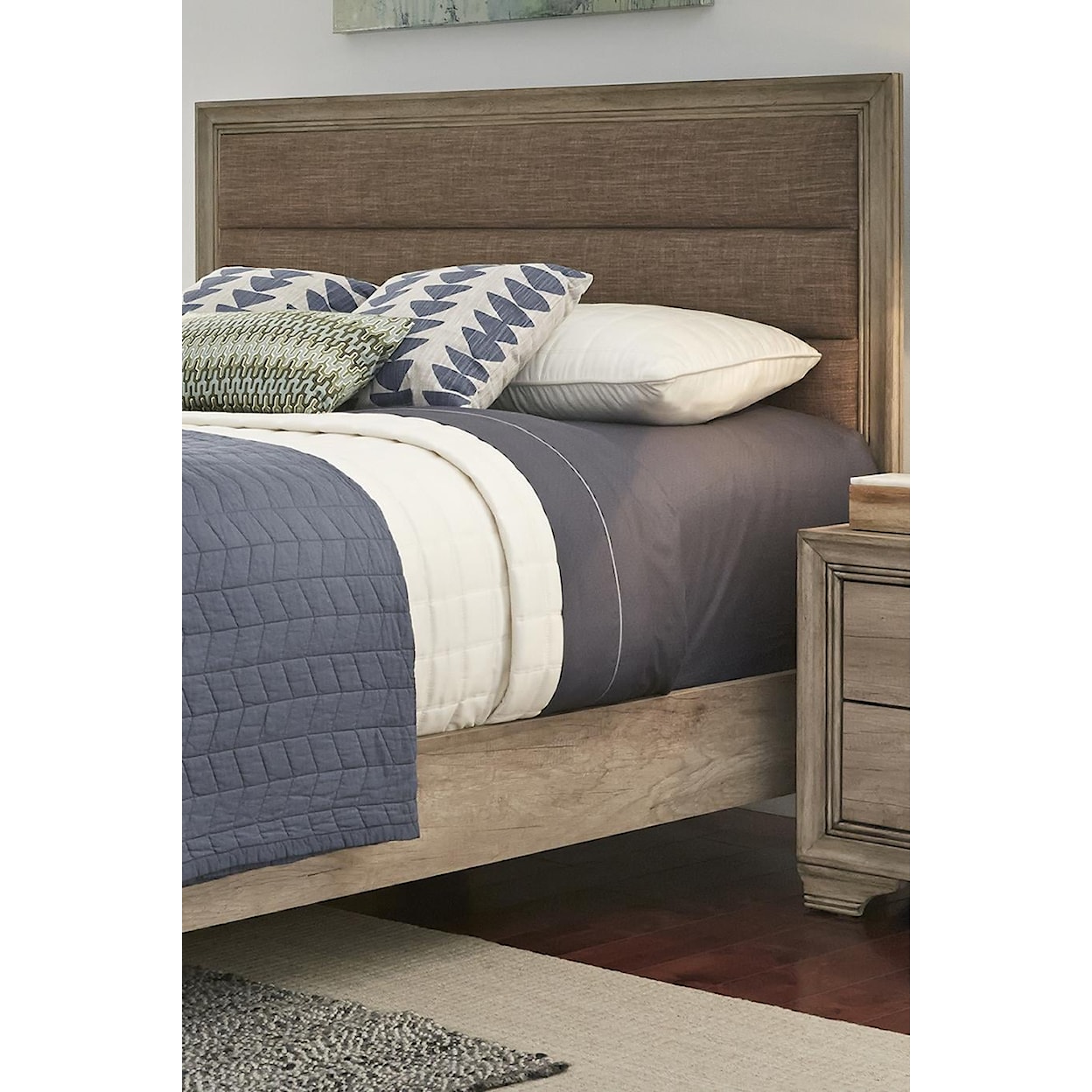 Libby Sun Valley Upholstered Queen Panel Bed
