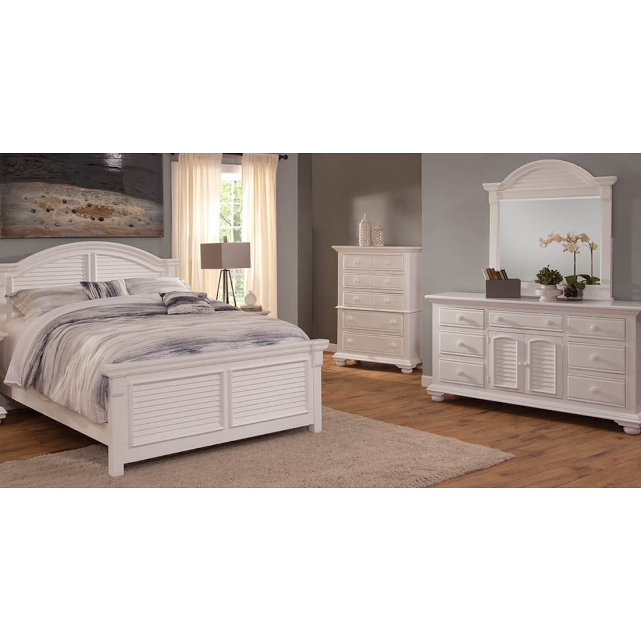 American Woodcrafters Cottage Traditions Queen Bedroom Set