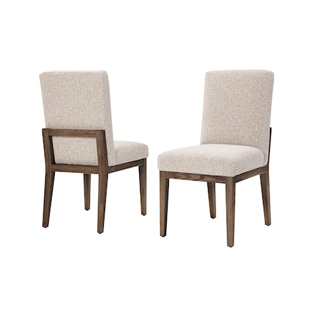 Casual Upholstered Side Dining Chair