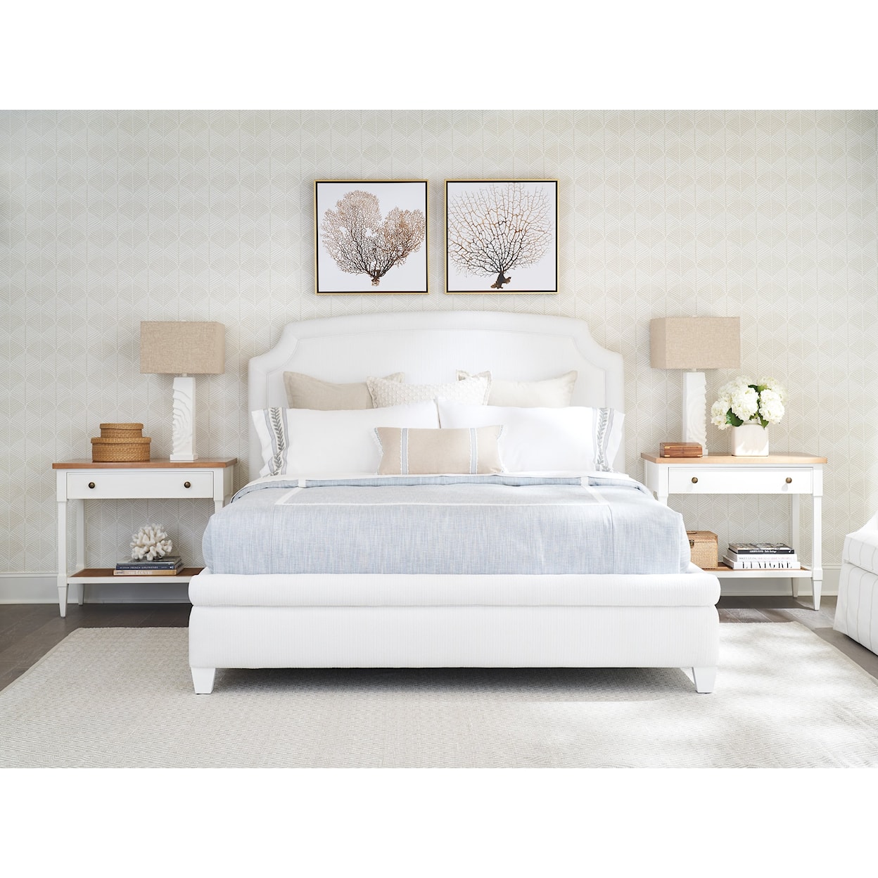 Barclay Butera Laguna King Bedroom Set with Upholstered Bed