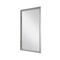 Contemporary Odeon Mirror with Stainless Steel Frame