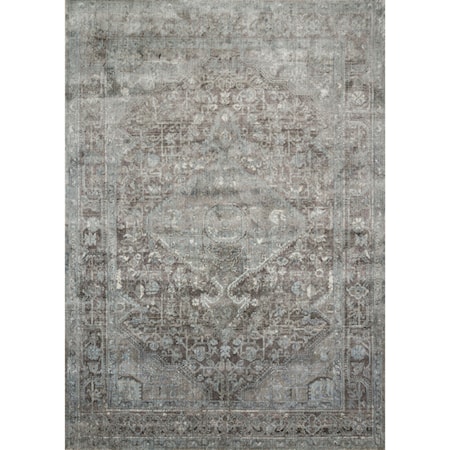 1&apos;6&quot; x 1&apos;6&quot;  Stone / Blue Rug