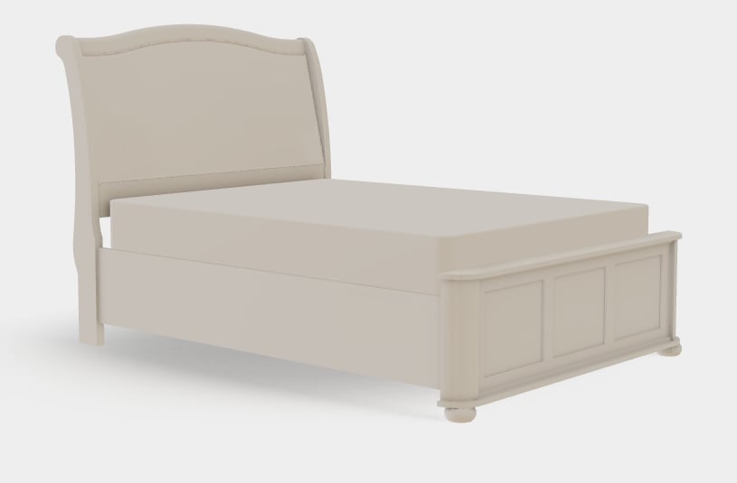 Queen Upholstered Bed Right Drawerside