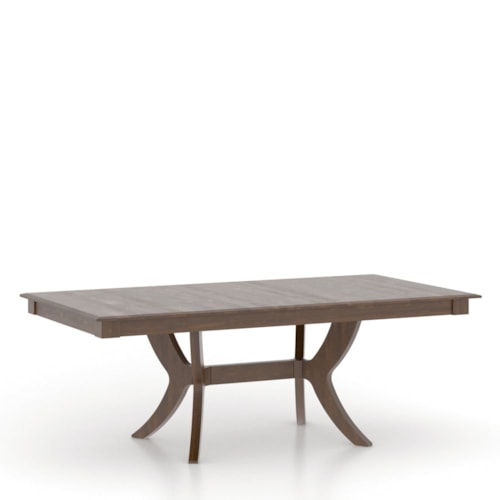 Transitional Customizable Rectangular Dining Table with Trestle