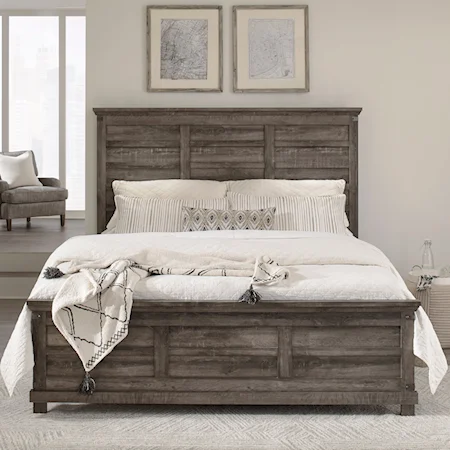 Modern Farmhouse Queen Panel Bed