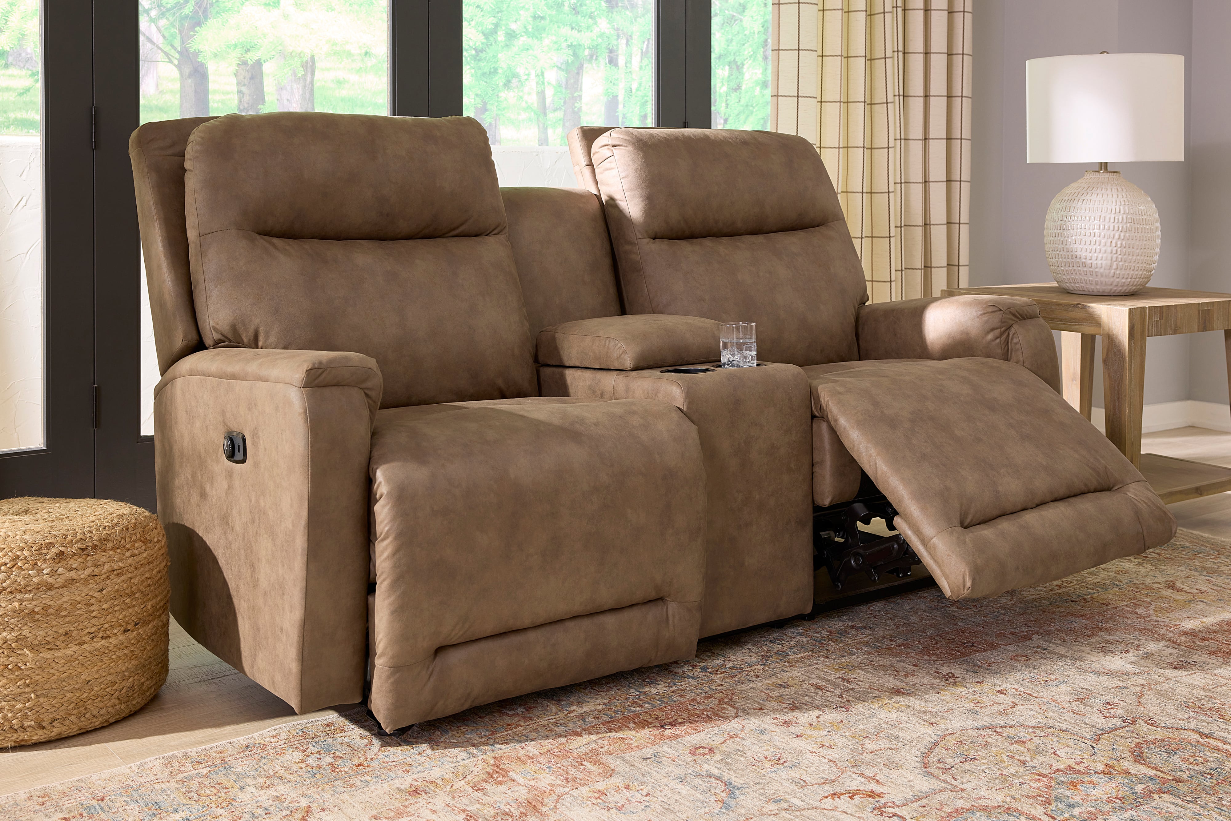Best Home Furnishings Derek Space Saver Console Loveseat