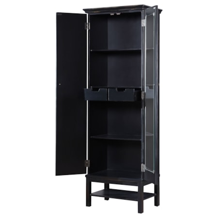 Wood Tall Storage Cabinet and