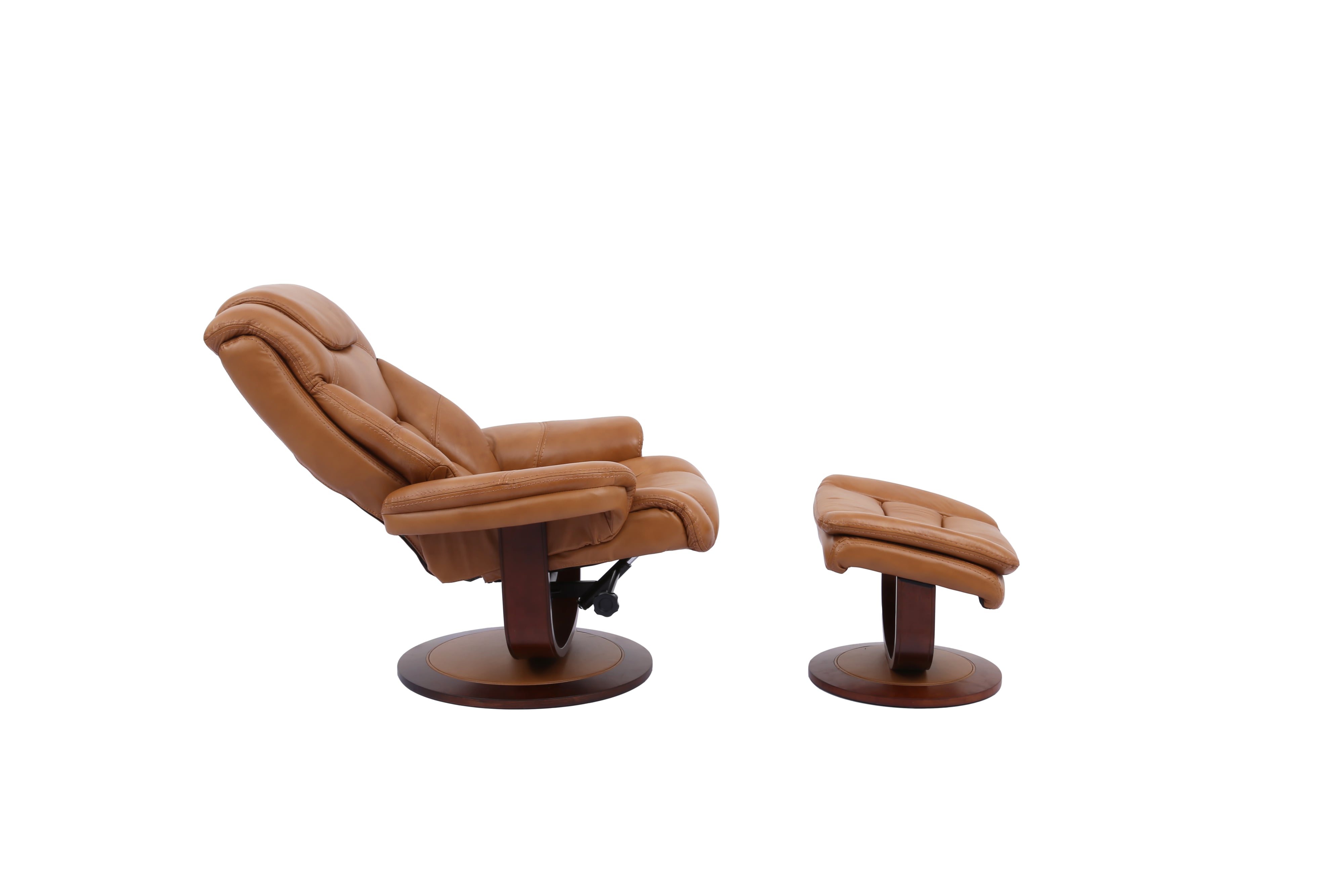 Reclining Swivel Chair and Ottoman