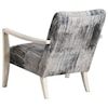Uttermost Accent Furniture - Accent Chairs Watercolor Gray Chenille Accent Chair