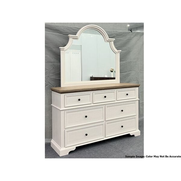 Dresser and Mirror Set