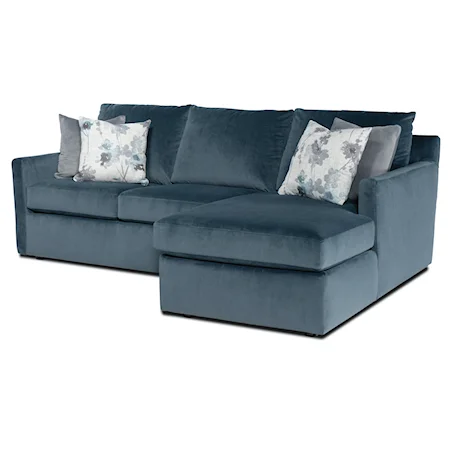 Contemporary 2-Piece Chaise Sofa with RAF Chaise