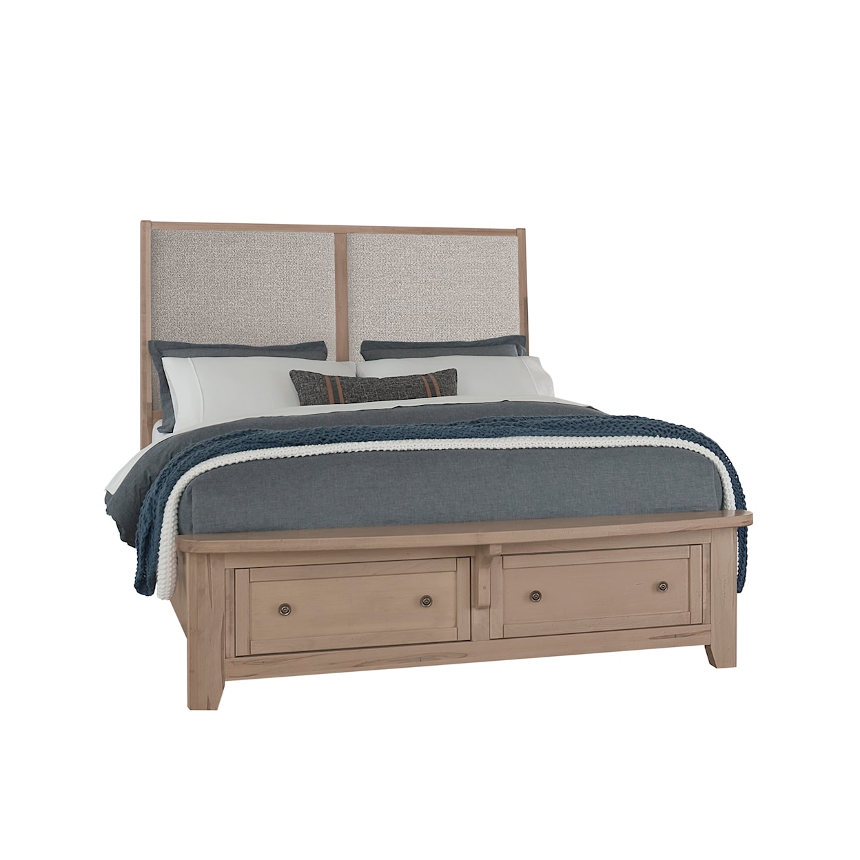 Vaughan Bassett Woodbridge Queen Upholstered Storage Bed