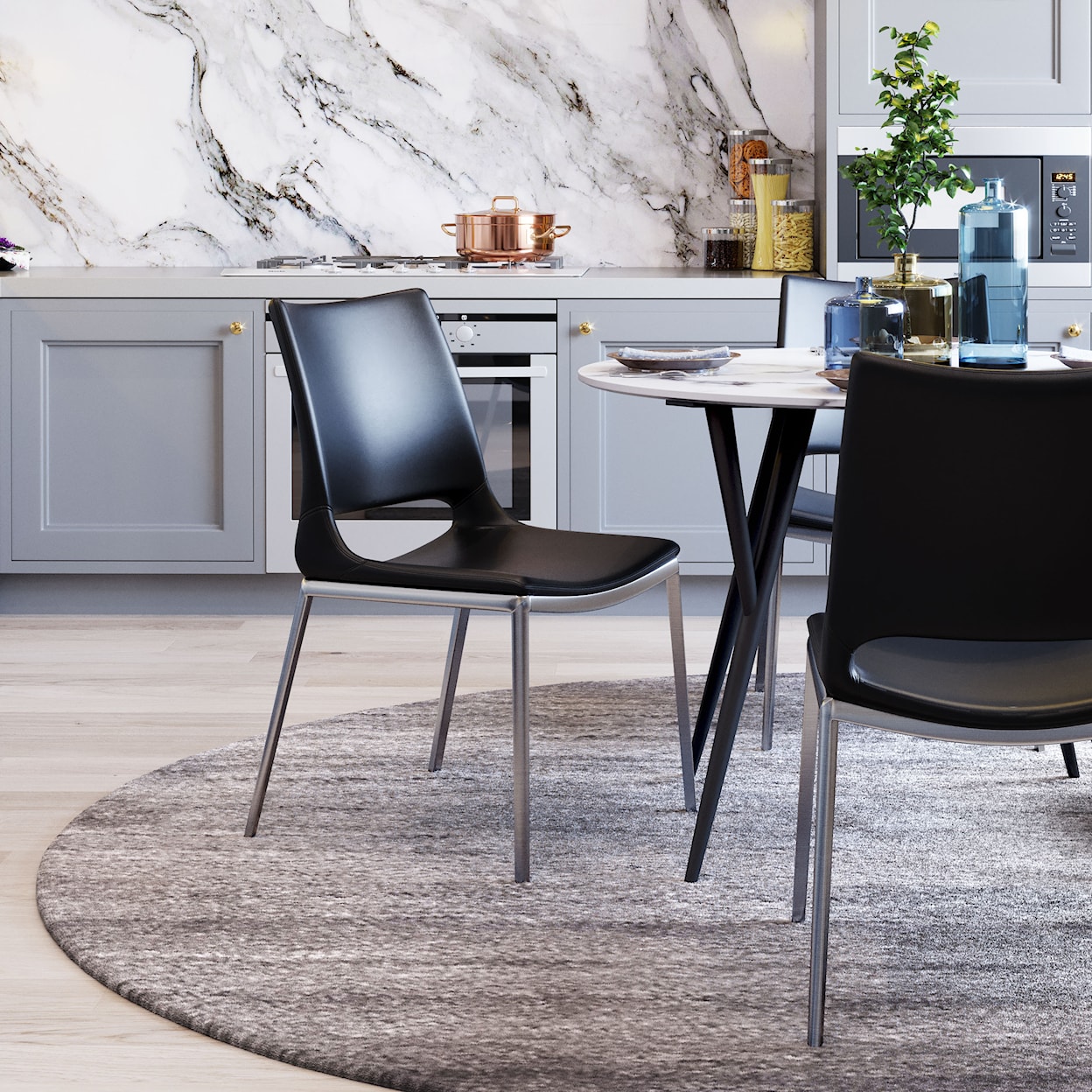 Zuo Ace Dining Chair Set