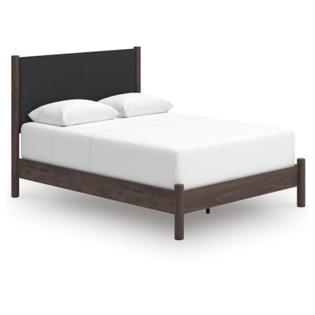 Queen Upholstered Panel Bed