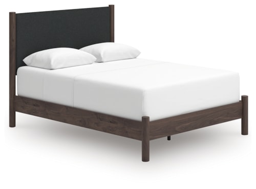 Queen Upholstered Panel Bed