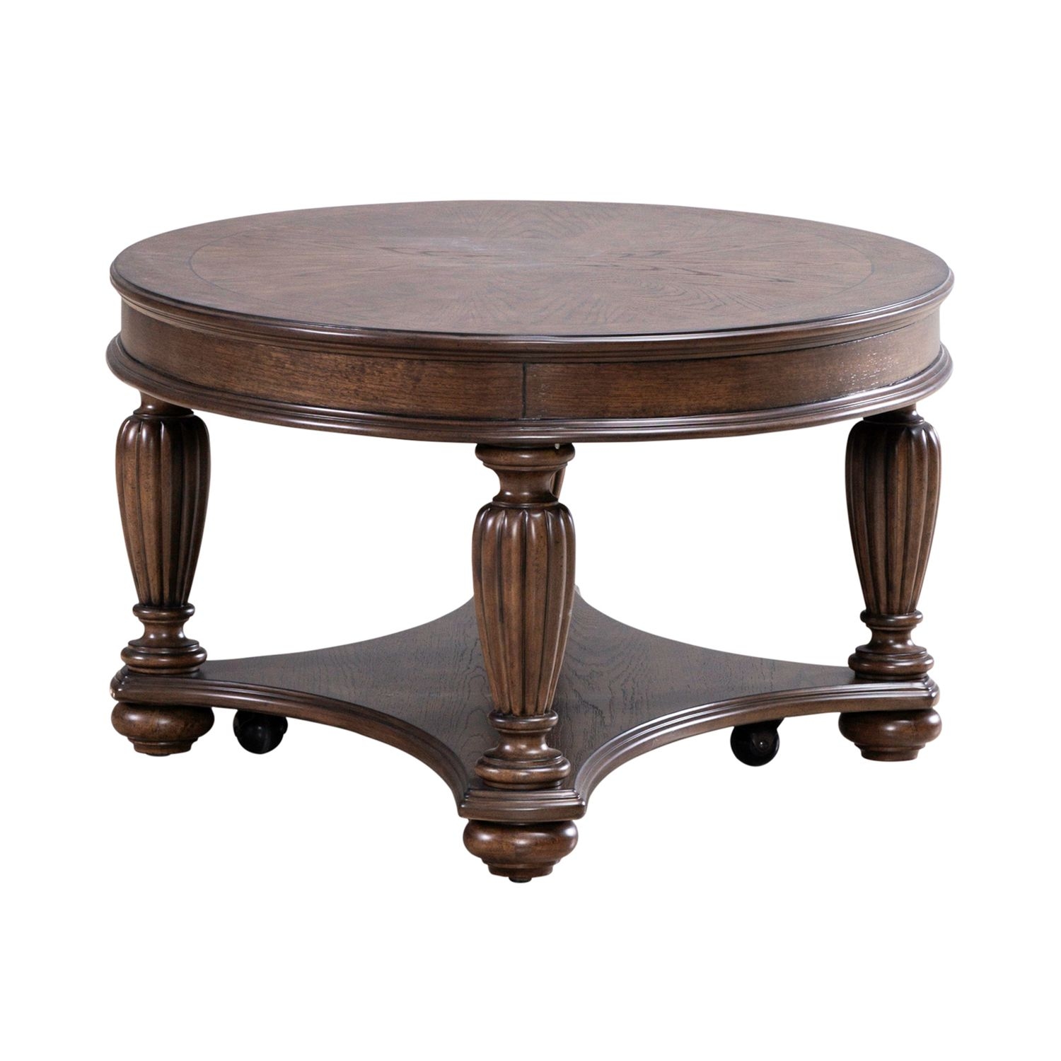 50" Oval Cocktail Table with Casters