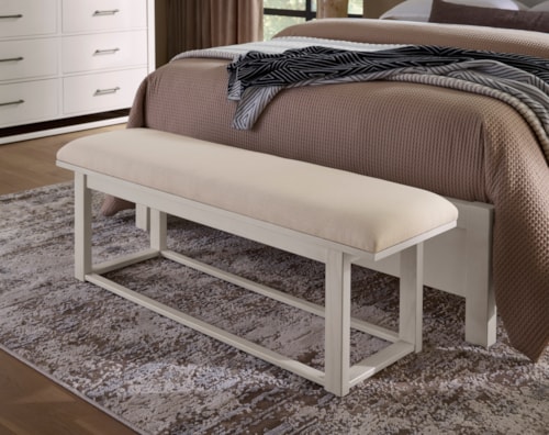 Transitional Upholstered Bench