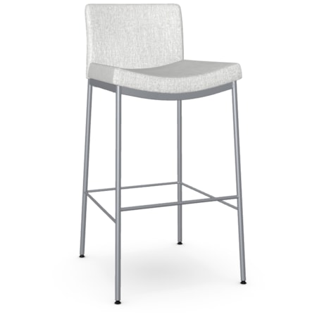 Upholstered Low Back Bar Stool