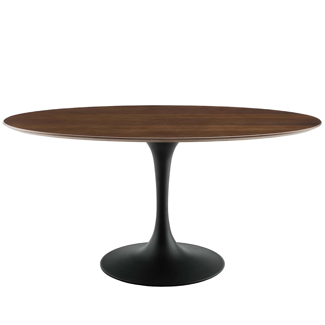 Modway Lippa 60" Oval Walnut Dining Table