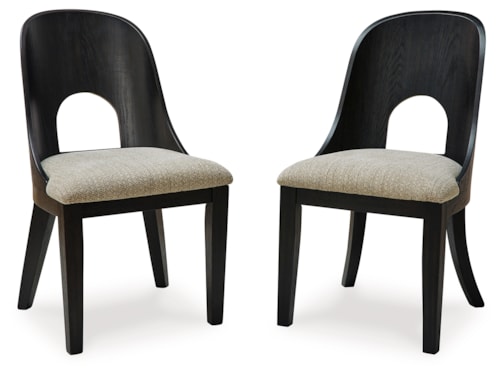 Contemporary Dining Chair with Upholstered Seat
