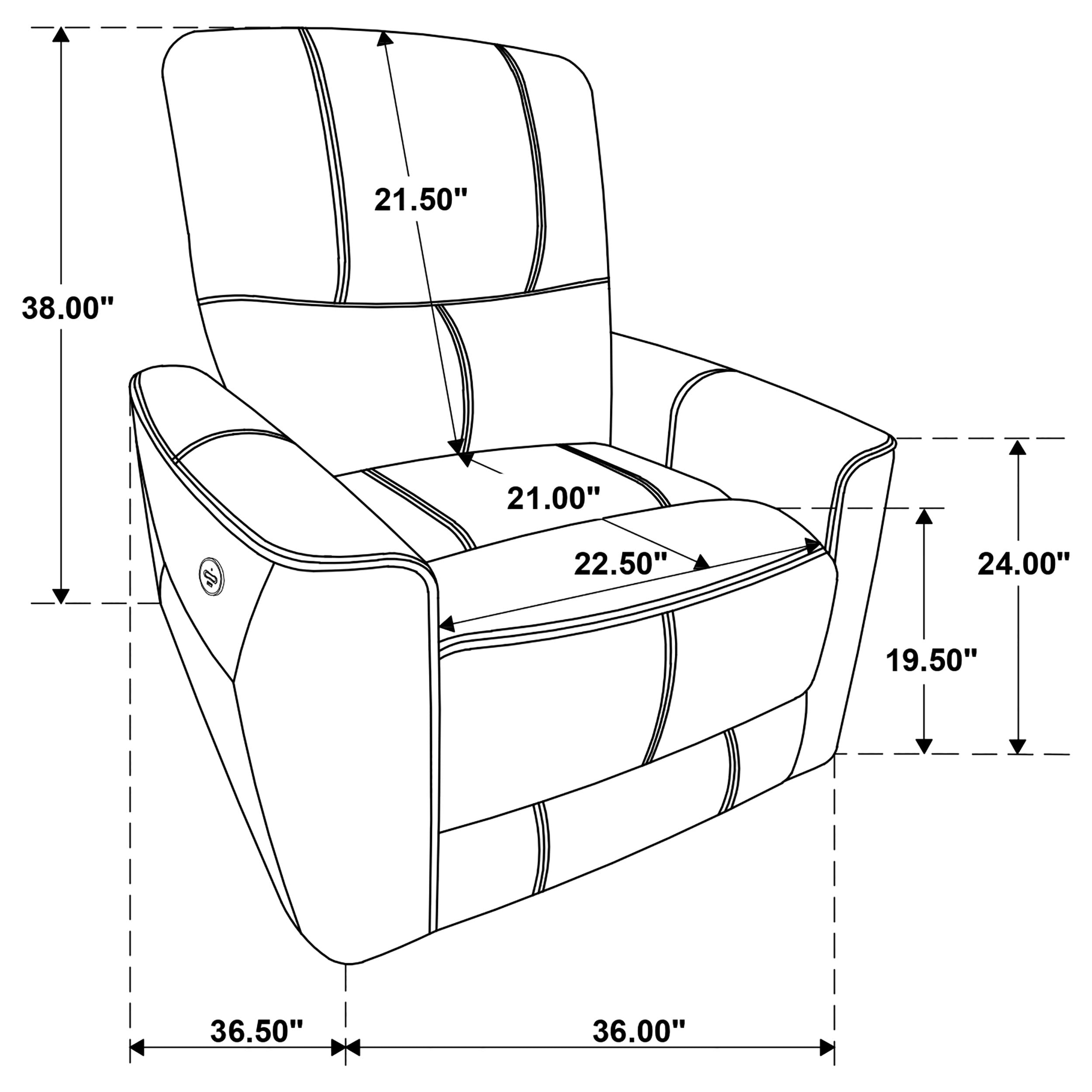 Coaster Greenfield Power Recliner Chair