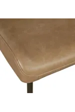 Jofran Easley Rustic Upholstered Dining Chair with Metal Legs