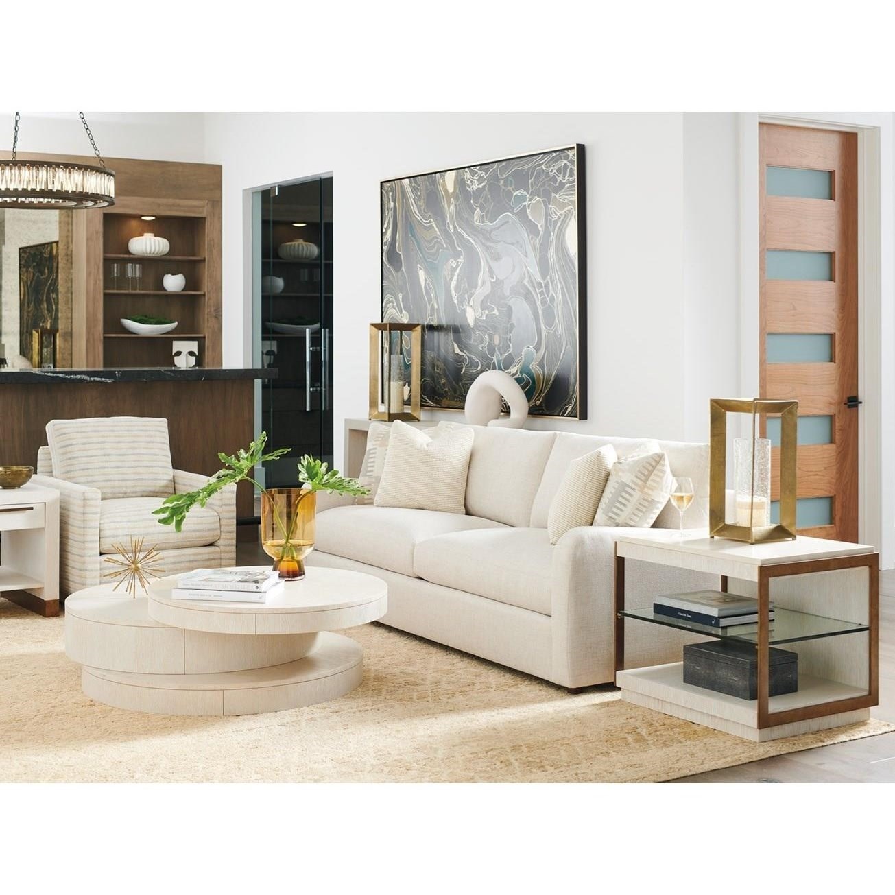 Barclay Butera Carmel Ventana Round Cocktail Table