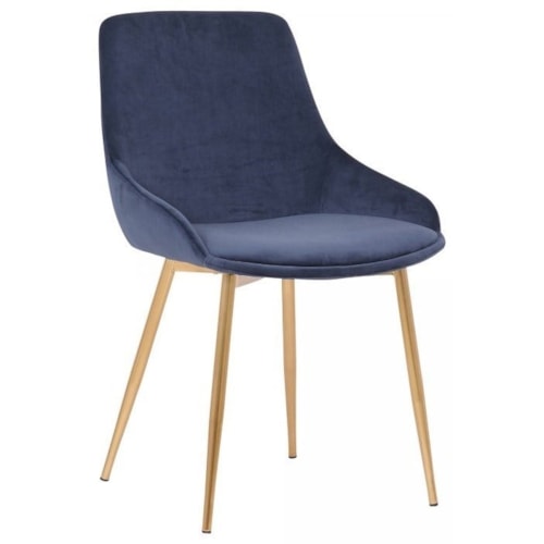 Contemporary Velvet Dining Accent Chair