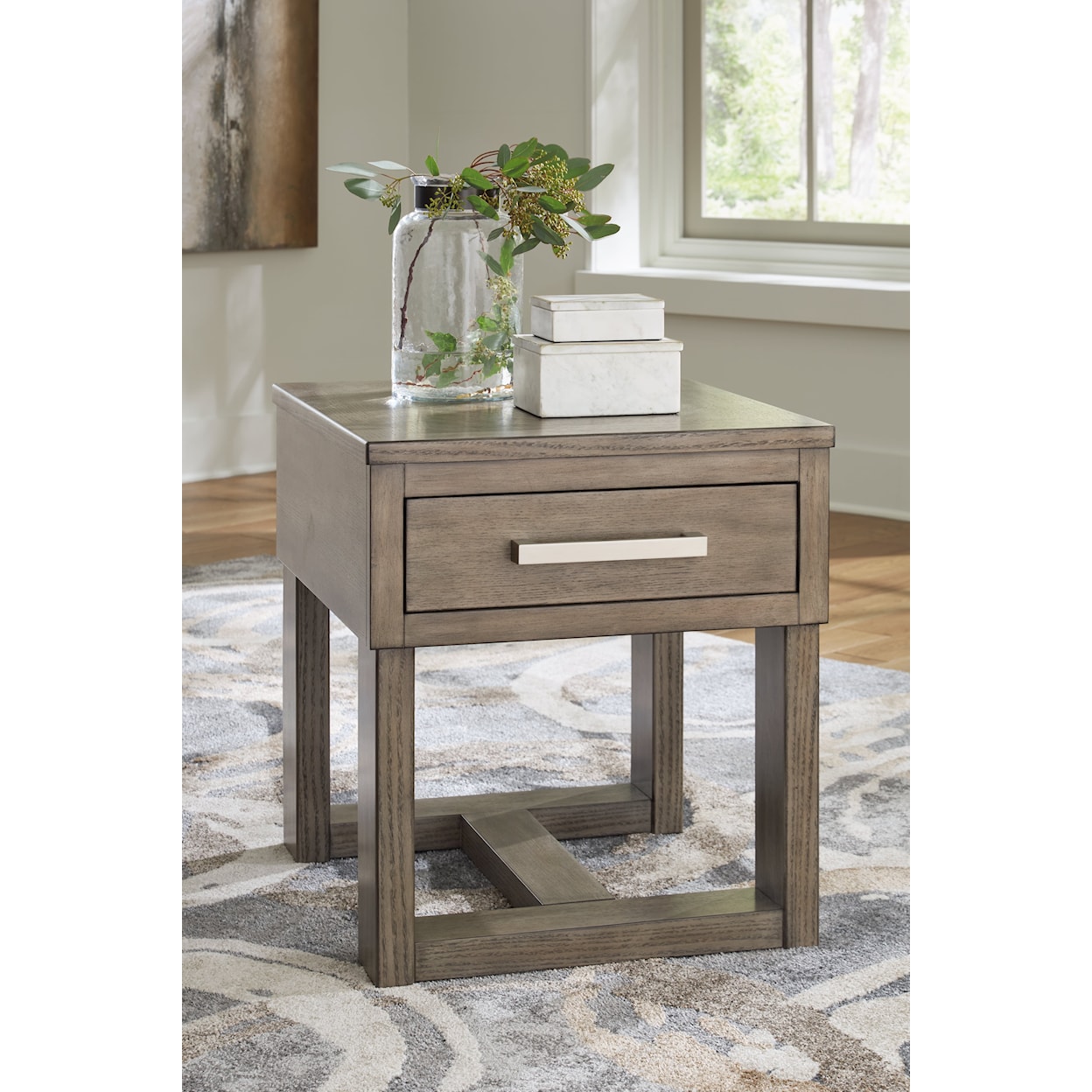 Signature Design by Ashley Loyaska Rectangular End Table